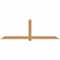 Ekena Millwork Eugene Smooth Timber Gable Bracket, Western Red Cedar, 108"W x 36"H x 3 1/2"D x 5 1/2"F, 8/12 Pitch GBW108X36X0406EUG00SWR - alternate 1